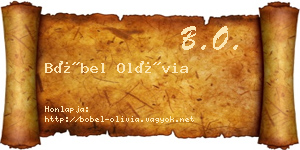 Böbel Olívia névjegykártya